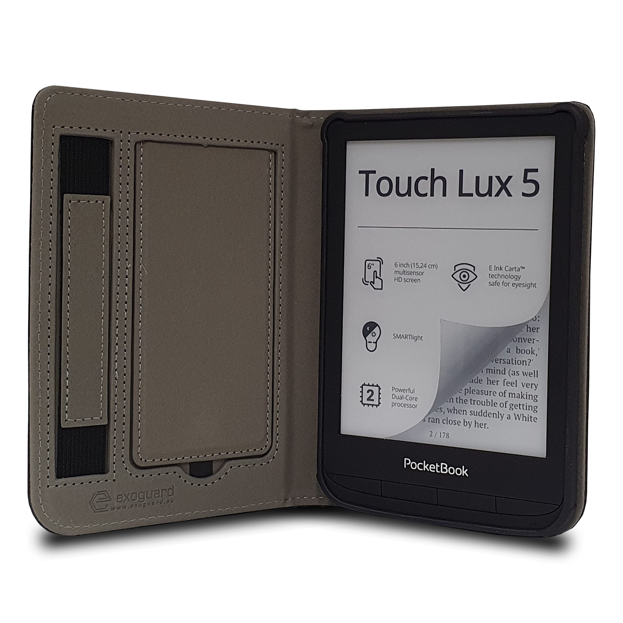 Housse kwmobile pour Pocketbook Touch Lux 4/ Lux 5/Touch HD 3/Color (2020) - housse